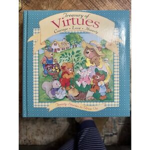 Vintage 1996 Childrens Treasury Of Virtues  Story Book 9x9